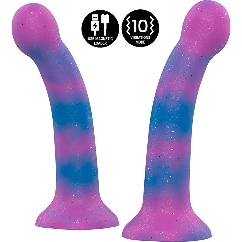 MYTOLOGI - DION GALACTIC DILDO S - VIBRATOR WATCHME TRÅDLØS TEKNOLOGI KOMPATIBEL