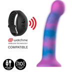 MYTOLOGI - DION GALACTIC DILDO S - VIBRATOR WATCHME TRÅDLØS TEKNOLOGI KOMPATIBEL
