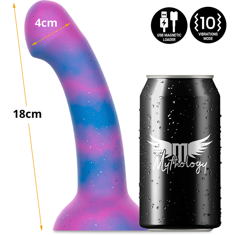 MYTOLOGI - DION GALACTIC DILDO M - VIBRATOR WATCHME TRÅDLØS TEKNOLOGI KOMPATIBEL