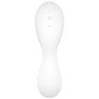 SATISFYER - CURVY TRINITY 5 AIR PULSE STIMULATOR & VIBRATOR APP WHITE