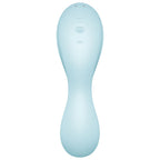SATISFYER - CURVY TRINITY 5 AIR PULSE STIMULATOR & VIBRATOR APP BLUE
