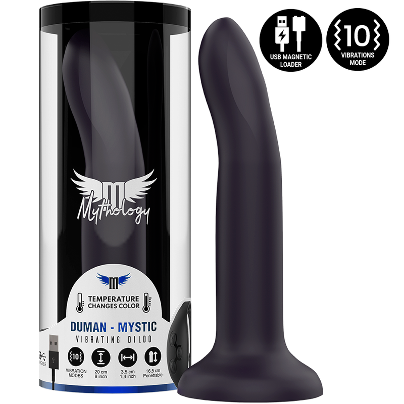 MYTHOLOGY - DUMAN MYSTIC DILDO L - VIBRATOR KOMPATIBEL MED WATCHME TRÅDLØS TEKNOLOGI
