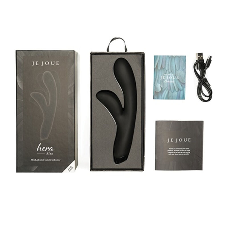 JE JOUE - HERA FLEX KANINVIBRATOR - SORT