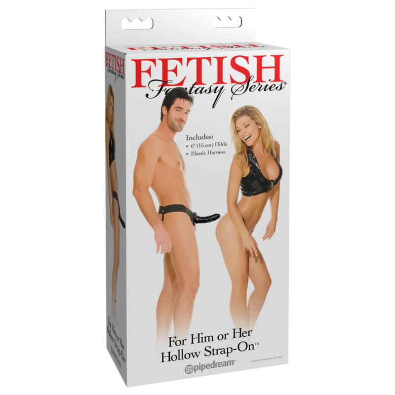 FETISH FANTASY SERIE - SERIE SORT DRØM HULLE STRAP-ON