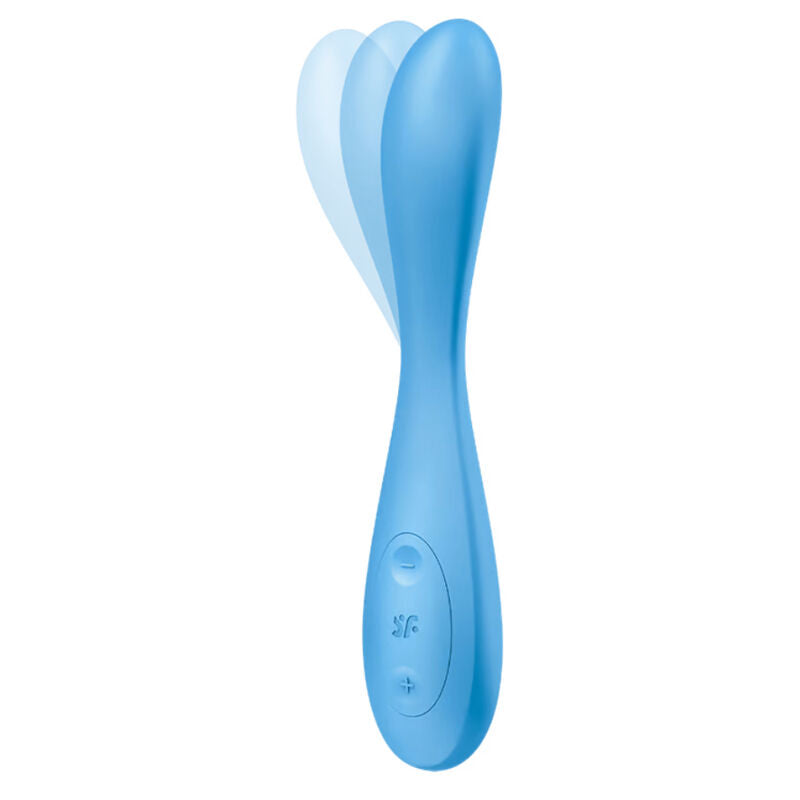 SATISFYER - G-SPOT FLEX 4+ MULTIVIBRATOR APP BLÅ