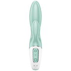 SATISFYER - LUFTPUMPE KANIN 5+ OPPUSTELIG KANINVIBRATOR APP GRØN