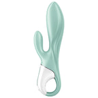 SATISFYER - LUFTPUMPE KANIN 5+ OPPUSTELIG KANINVIBRATOR APP GRØN