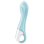 SATISFYER - LUFTPUMPEVIBRATOR 5+ OPPUSTELIG G-PUNKTVIBRATOR APP BLÅ