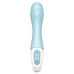 SATISFYER - LUFTPUMPEVIBRATOR 5+ OPPUSTELIG G-PUNKTVIBRATOR APP BLÅ