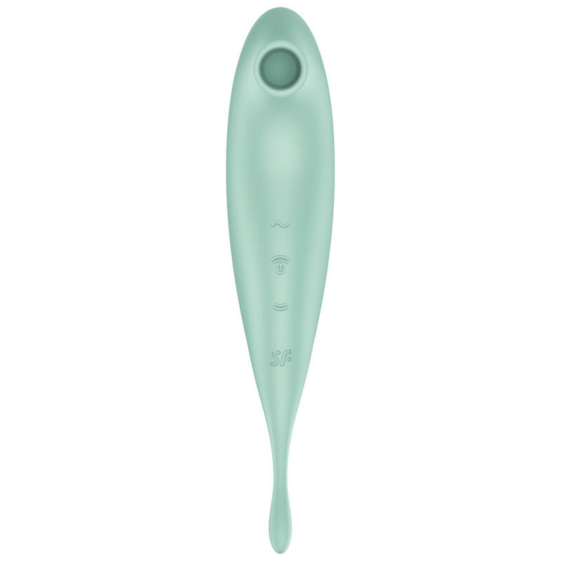 SATISFYER - TWIRLING PRO+ LUFTPULS STIMULATOR & VIBRATOR APP GRØN