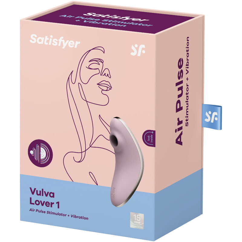 SATISFYER - VULVA LOVER 1 LUFTPULS STIMULATOR & VIBRATOR VIOLET