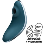 SATISFYER - VULVA LOVER 1 LUFTPULS STIMULATOR & VIBRATOR BLÅ