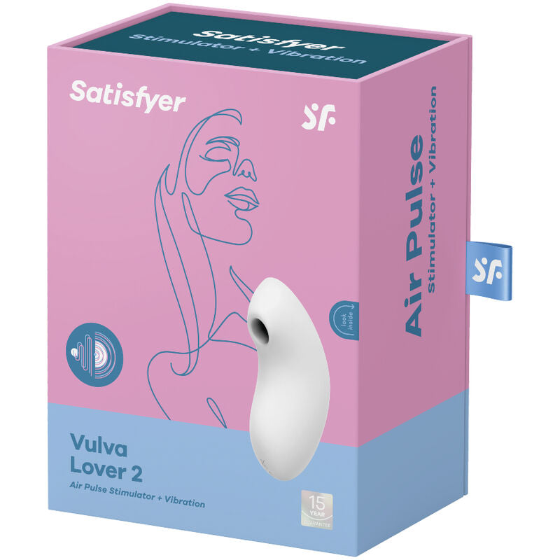 SATISFYER - VULVA LOVER 2 LUFTPULS STIMULATOR & VIBRATOR HVID