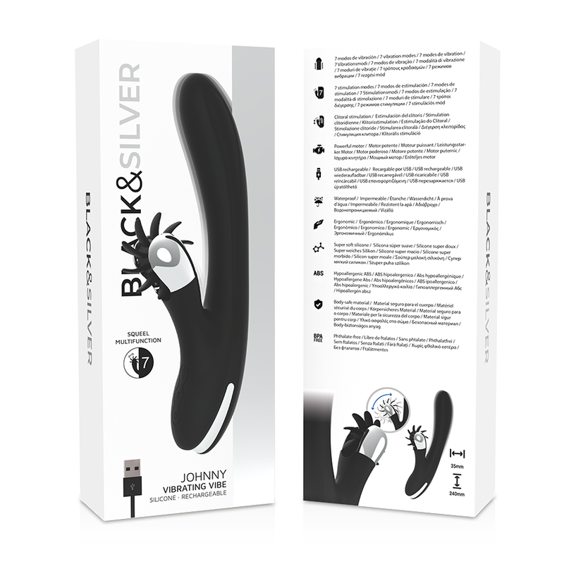 BLACK&SILVER - BUNNY JOHNNY VIBRERENDE VIBRE