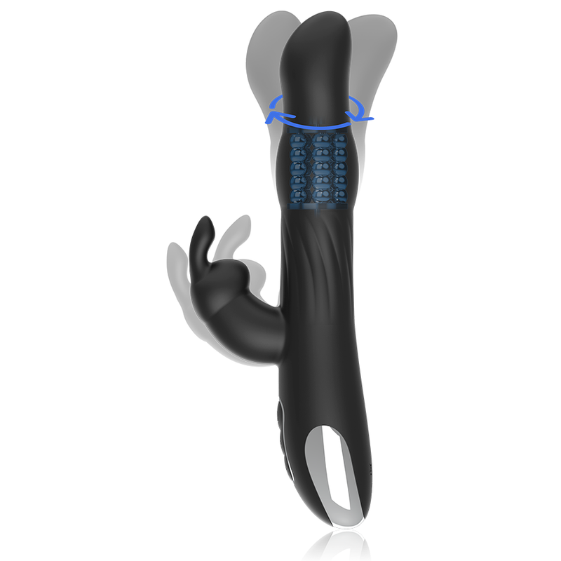 BRILLY GLAM- MØBIUS KANINVIBRATOR & ROTATOR KOMPATIBEL MED WATCHME TRÅDLØS TEKNOLOGI