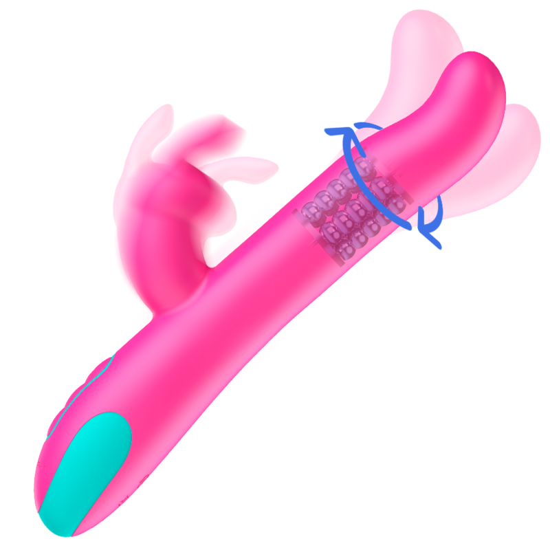 HAPPY LOKY - PLUTO KANINVIBRATOR & ROTATOR WATCHME TRÅDLØS TEKNOLOGI KOMPATIBEL