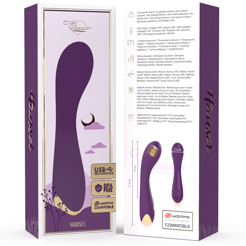 TREASURE - HANSEL G-SPOT VIBRATOR WATCHME TRÅDLØS TEKNOLOGI KOMPATIBEL