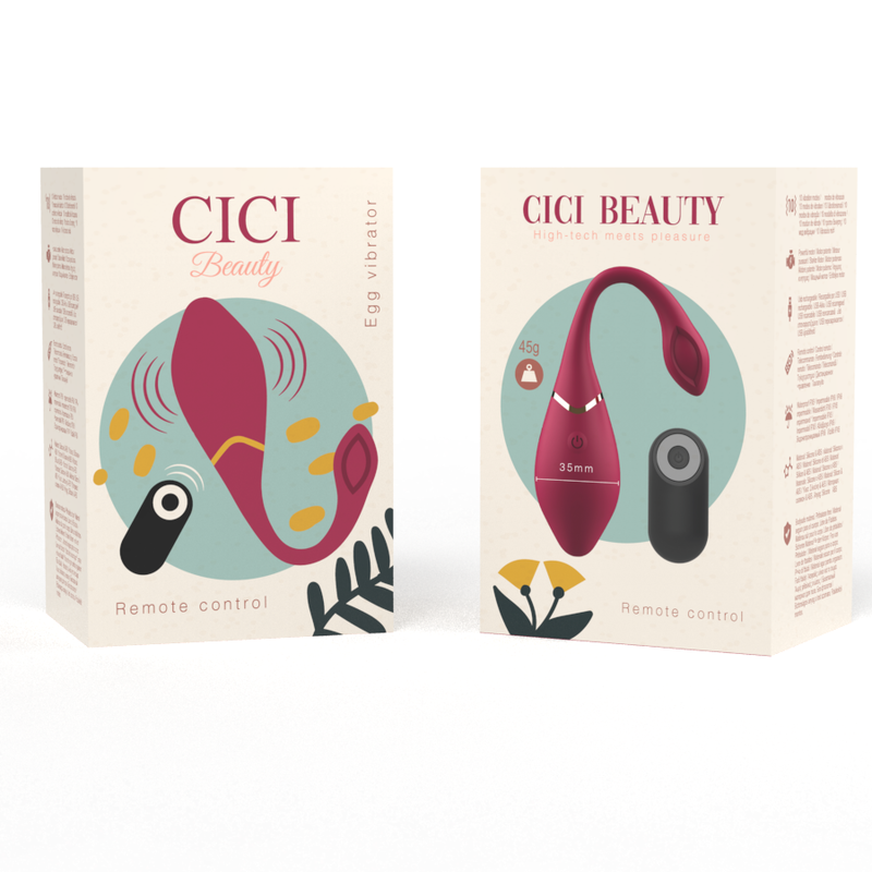 CICI BEAUTY - PREMIUM SILIKONE ÆGVIBRATOR FJERNBETJENING