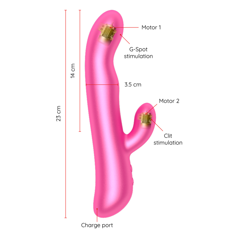 ONINDER - OSLO VIBRATION & ROTATION PINK - GRATIS APP