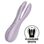 SATISFYER - TREKANT 2 VIBRATOR VIOLET