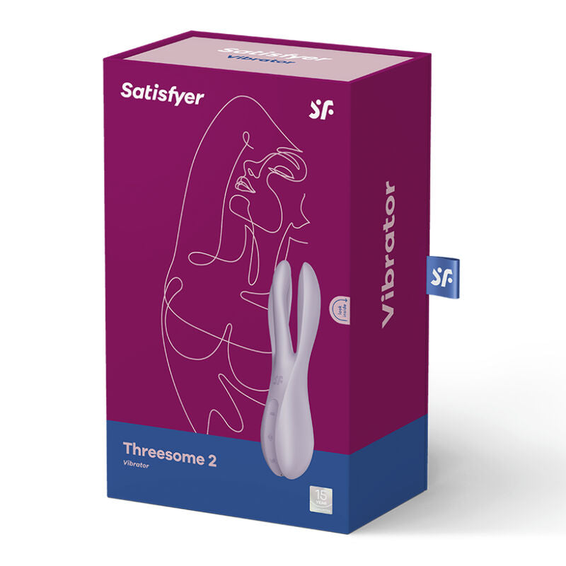 SATISFYER - TREKANT 2 VIBRATOR VIOLET