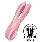 SATISFYER - TREKANT 1 VIBRATOR PINK