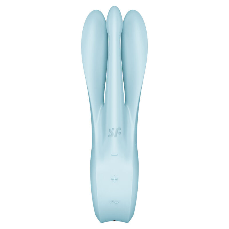 SATISFYER - TREKANT 1 VIBRATOR BLÅ