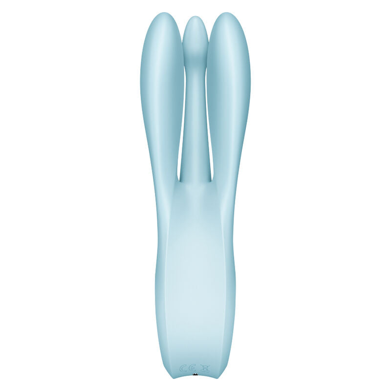 SATISFYER - TREKANT 1 VIBRATOR BLÅ