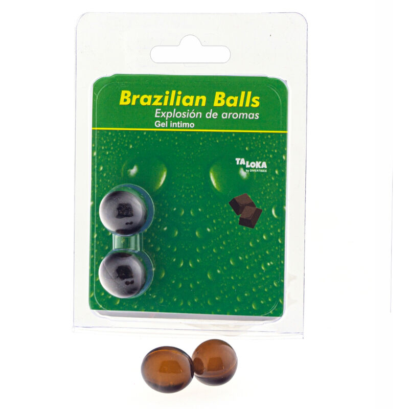 TALOKA - 2 BRASILIANSKE KUGLER CHOKOLADE INTIMGEL
