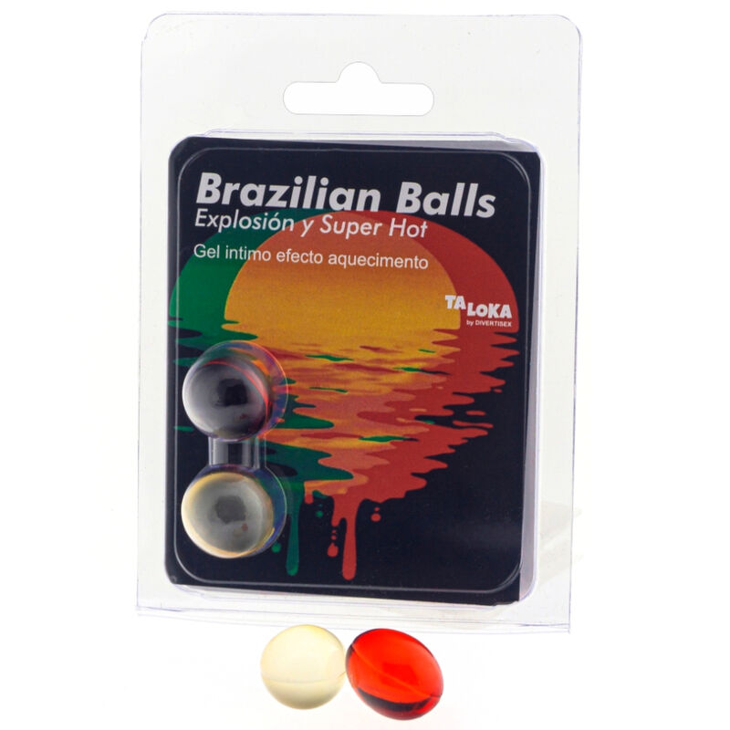 TALOKA - 2 BRASILIANSKE KUGLER MED SUPER VARME EFFEKT, SPÆNDENDE GEL