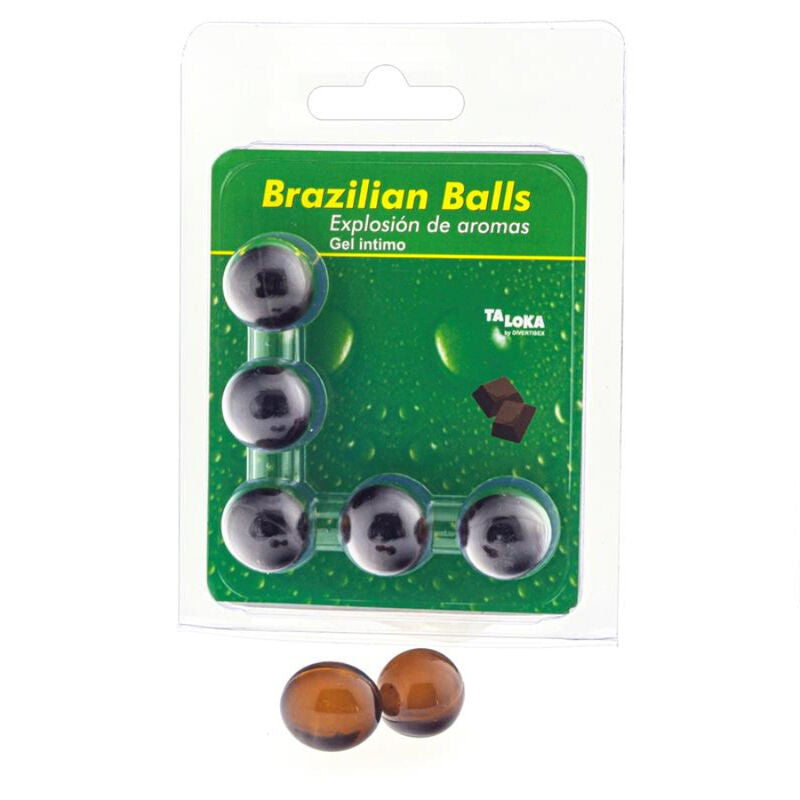 TALOKA - 5 BRASILIANSKE CHOKOLADEKUGLER INTIMGEL