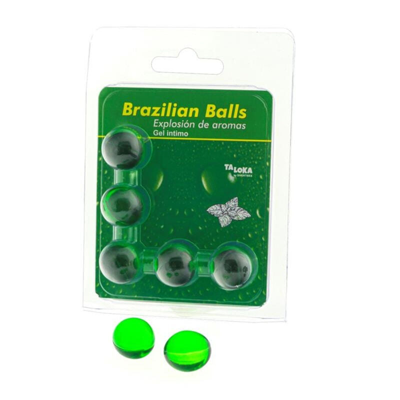 TALOKA - 5 BRASILIANSKE BOLLER MINT INTIMGEL