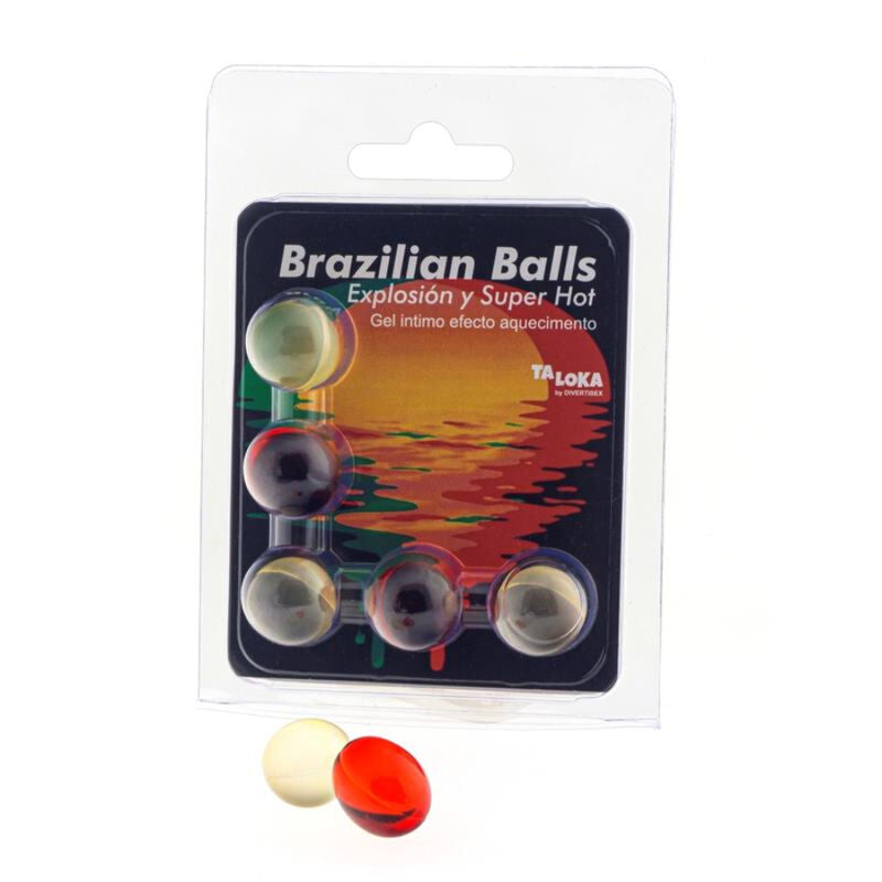 TALOKA - 5 BRASILIANSKE KUGLE MED SUPER VARME EFFEKT, SPÆNDENDE GEL