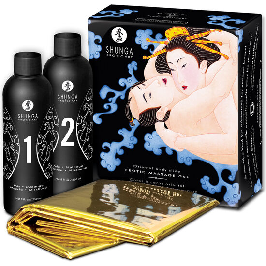 SHUNGA - ORIENTALSK BODY TO BODY EROTISK MASSAGEGEL MED EKSOTISKE FRUGTER 