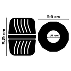 POWERING - SUPER FLEKSIBEL OG MODSTANDSDYGTIG PENISRING 5 CM PR11 SORT