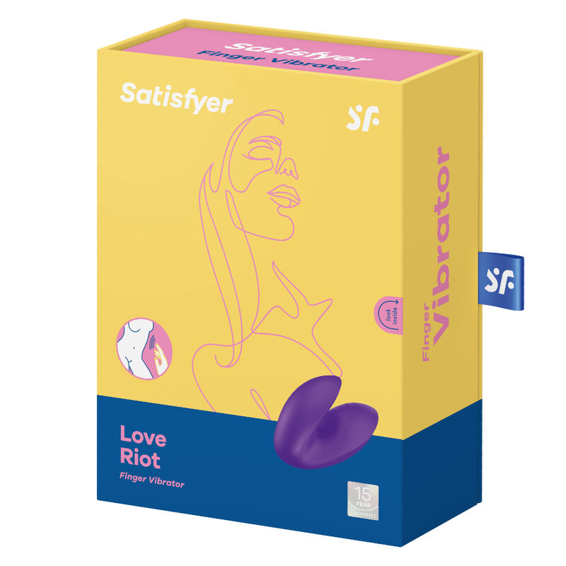 SATISFYER - LOVE RIOT FINGERVIBRATOR LILLA
