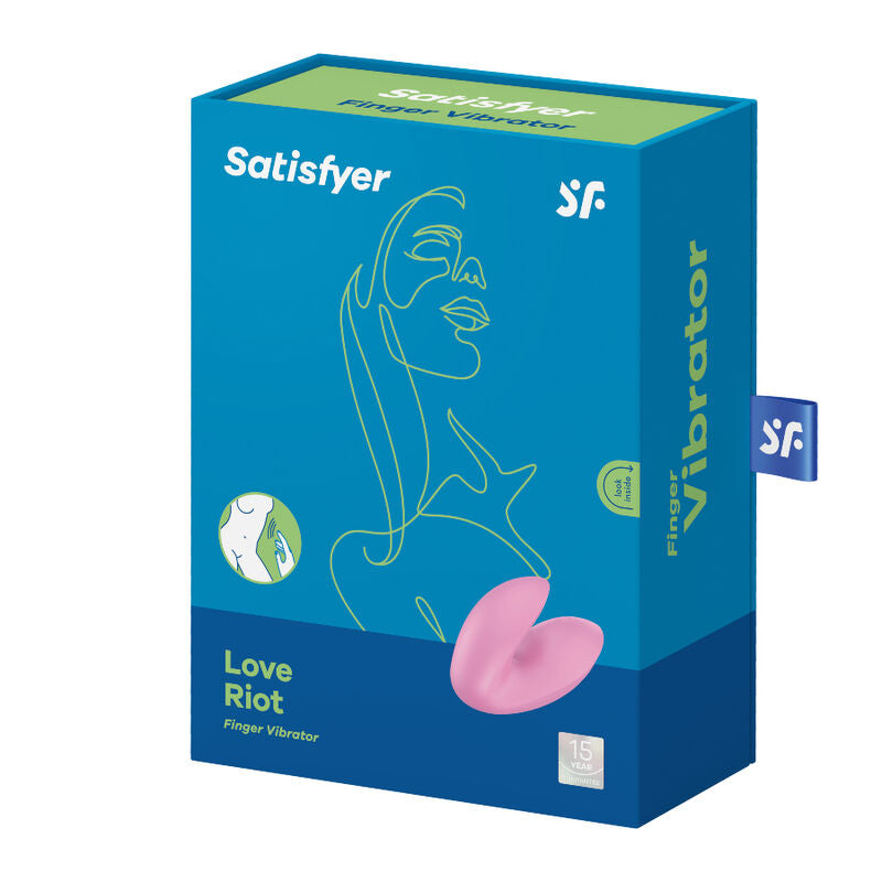 SATISFYER - LOVE RIOT FINGERVIBRATOR PINK