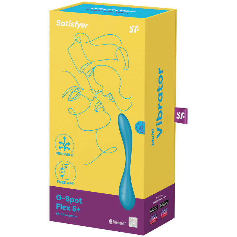 SATISFYER - G-SPOT FLEX 5 MULTIVIBRATOR BLÅ