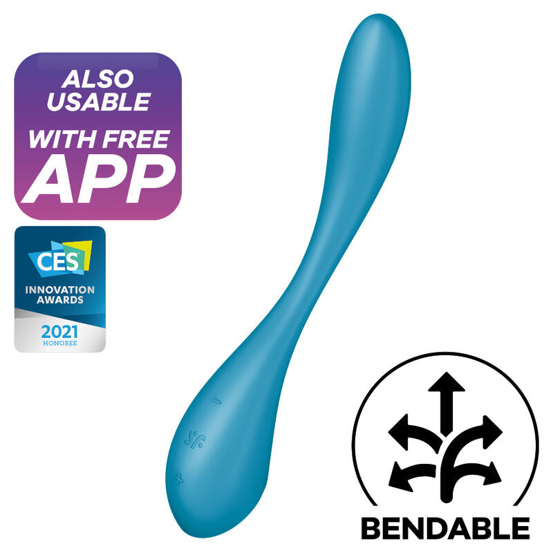 SATISFYER - G-SPOT FLEX 5 MULTIVIBRATOR BLÅ