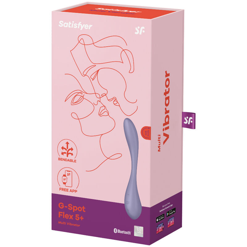 SATISFYER - G-SPOT FLEX 5 MULTIVIBRATOR LILLA