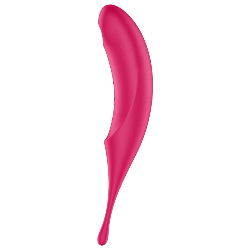 SATISFYER - TWIRLING PRO LUFTPULS STIMULATOR & VIBRATOR RØD