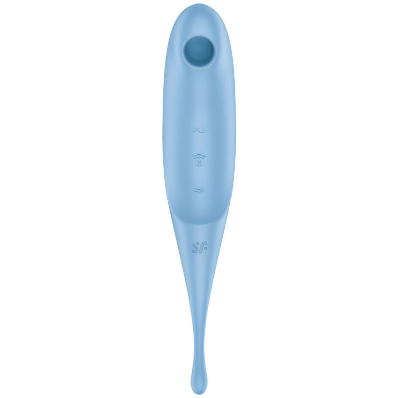 SATISFYER - TWIRLING PRO LUFTPULS STIMULATOR & VIBRATOR BLÅ
