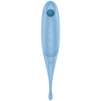 SATISFYER - TWIRLING PRO LUFTPULS STIMULATOR & VIBRATOR BLÅ