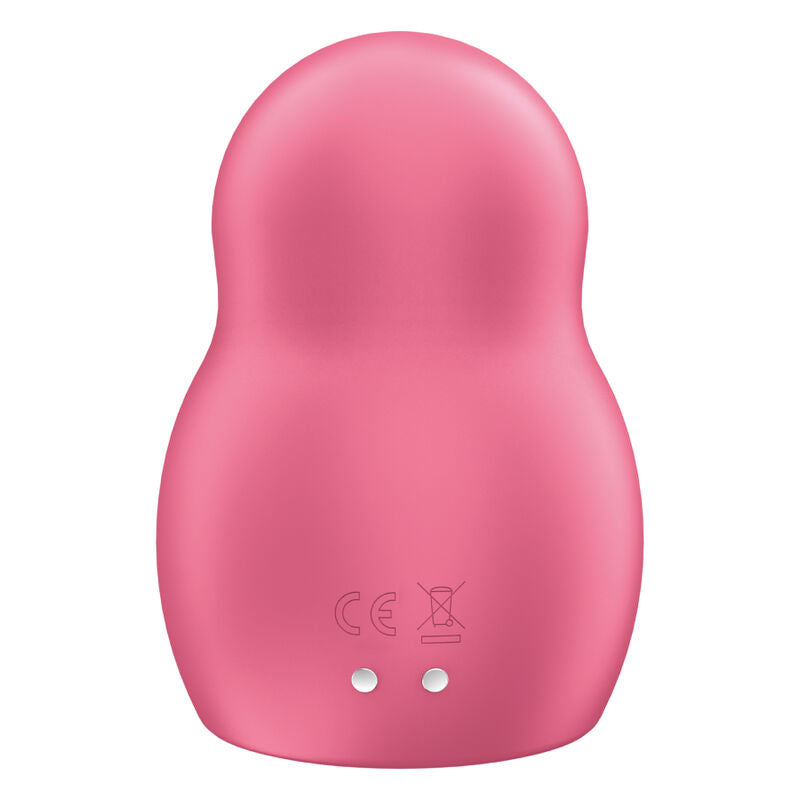 SATISFYER - PRO TO GO 1 DOBBELT LUFTPULS STIMULATOR & VIBRATOR RØD