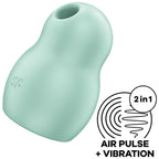 SATISFYER - PRO TO GO 1 DOBBELT LUFTPULS STIMULATOR & VIBRATOR GRØN