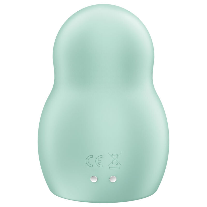 SATISFYER - PRO TO GO 1 DOBBELT LUFTPULS STIMULATOR & VIBRATOR GRØN