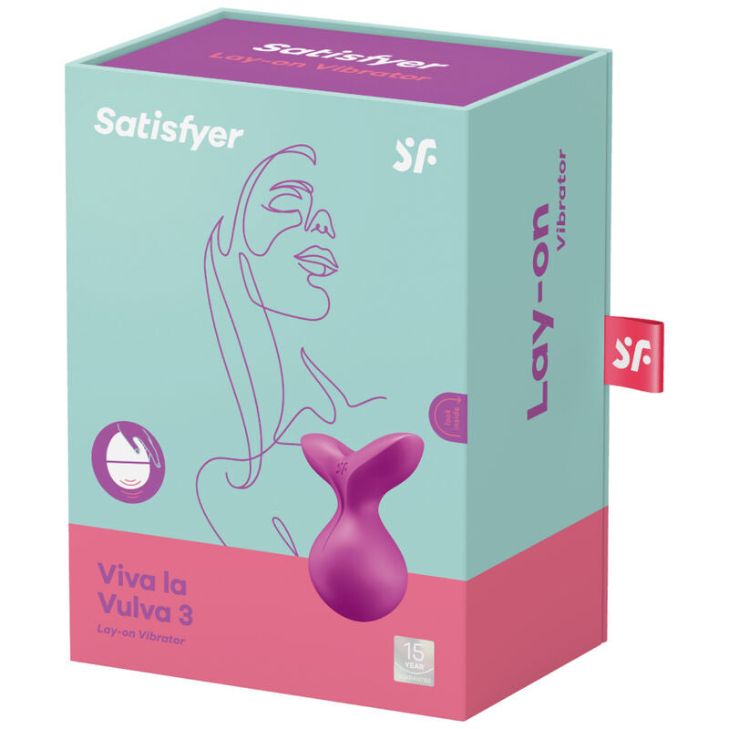 TILFREDSHEDENDE - VIVA LA VULVA 3 LAY-ON VIBRATOR VIOLET