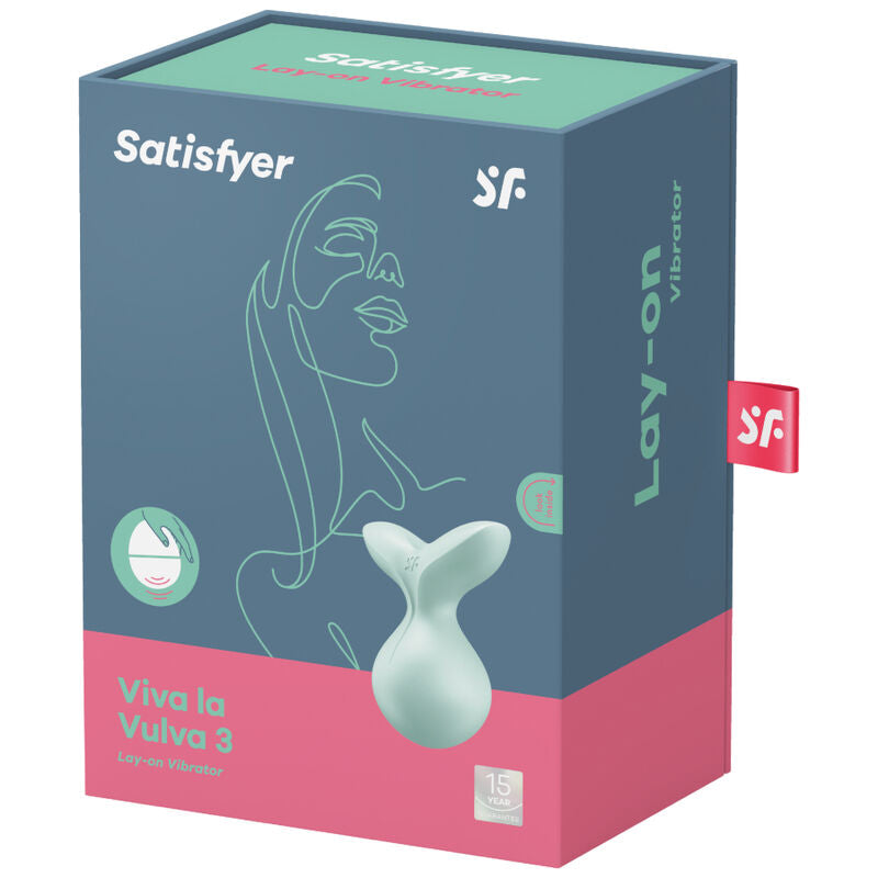 SATISFYER - VIVA LA VULVA 3 LAY-ON VIBRATOR GRØN