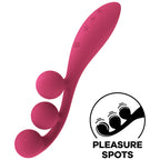 SATISFYER - TRI BALL 1 MULTIVIBRATOR RØD