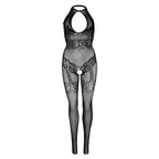 LEG AVENUE - SØMLØS FISKENET BODYSTOCKING ÉN STØRRELSE - SORT